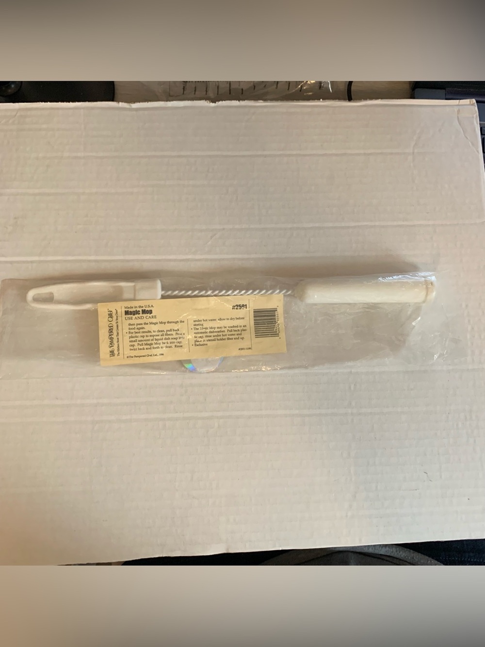 Vintage 1996 Magic Mop Pampered Chef 2501 Grease Oil Reduce Brush Utensil Tool